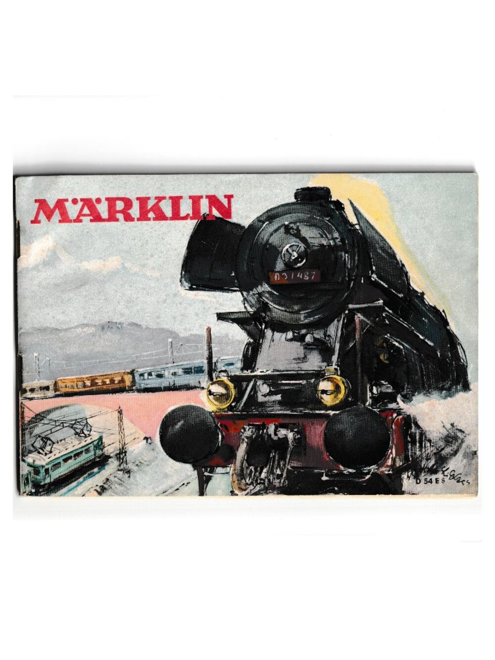 Vintage Toy Catalog 1954 Marklin D54 E Model Railroad Trains and Accessories